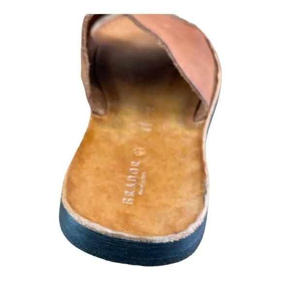 BRADOR Jack Brown Slide Sandals Menb - Picture 6 of 8